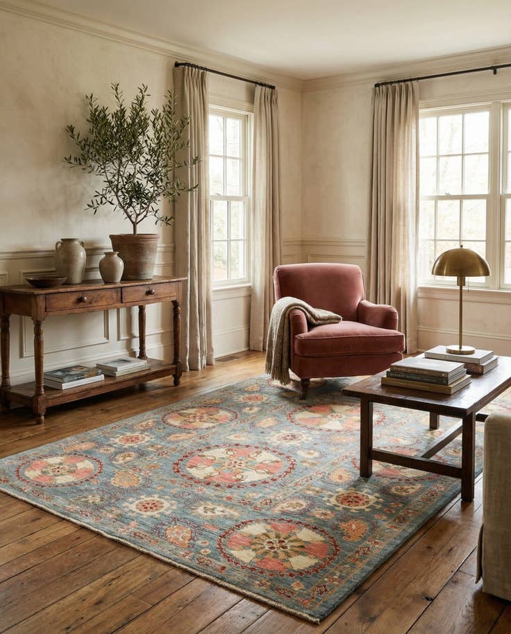 Detail image of 5' 7 x 7' 9 Hand Knotted Ariana Ziegler Oriental Rug