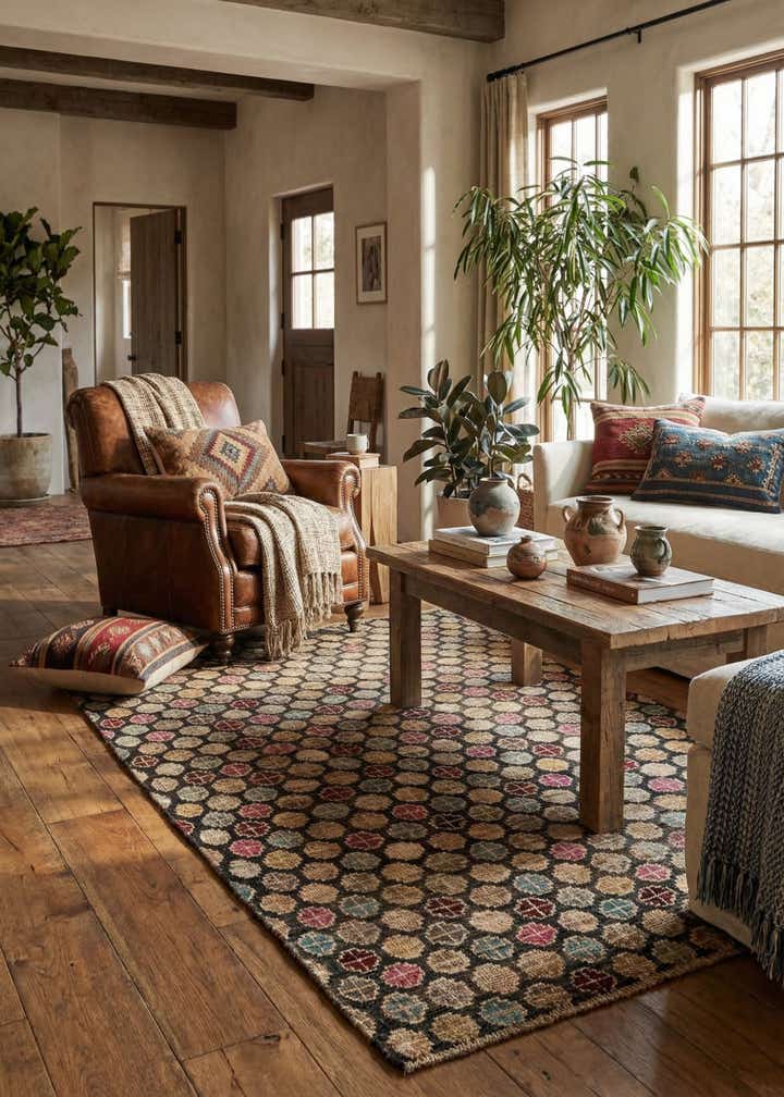 4' 10 x 8' Hand Knotted Balouch Wool Rug