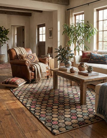 4' 10 x 8' Hand Knotted Balouch Wool Rug