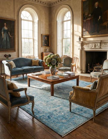 9' 9 x 13' 4 Vintage Royal Wool Rug
