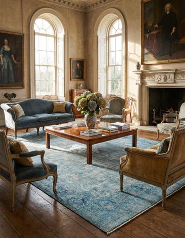 9' 9 x 13' 4 Vintage Royal Wool Rug
