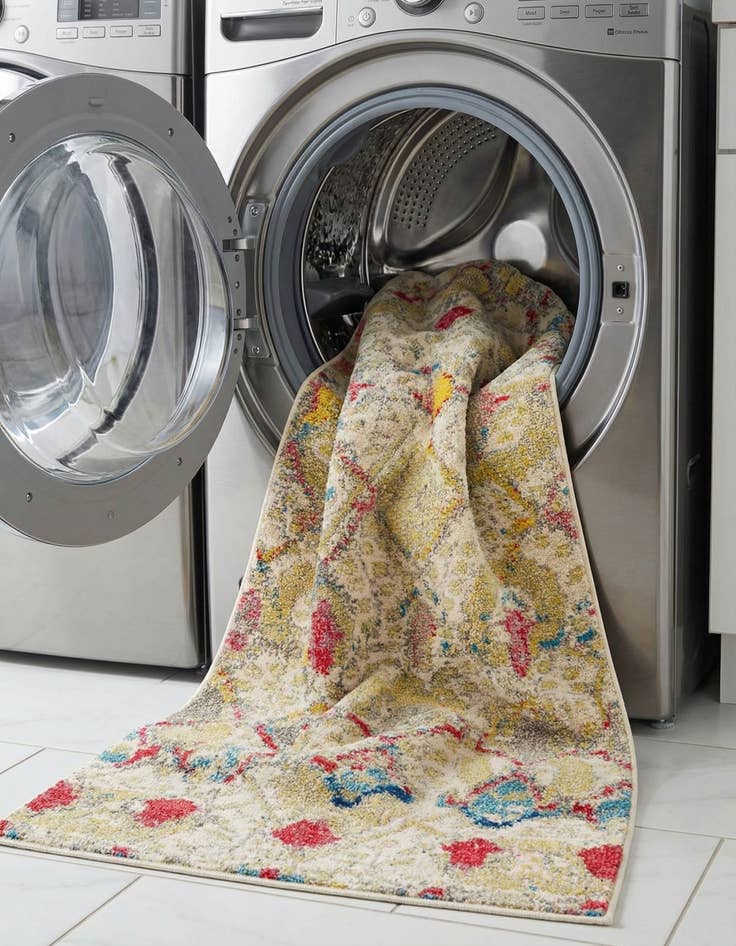 Detail image of  2' 7 x 10'  Washable Mesa Runner Rug