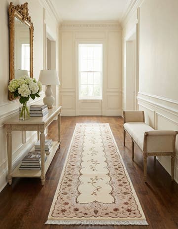2' 9 x 9' 9 Hand Knotted Darya Wool Runner Rug