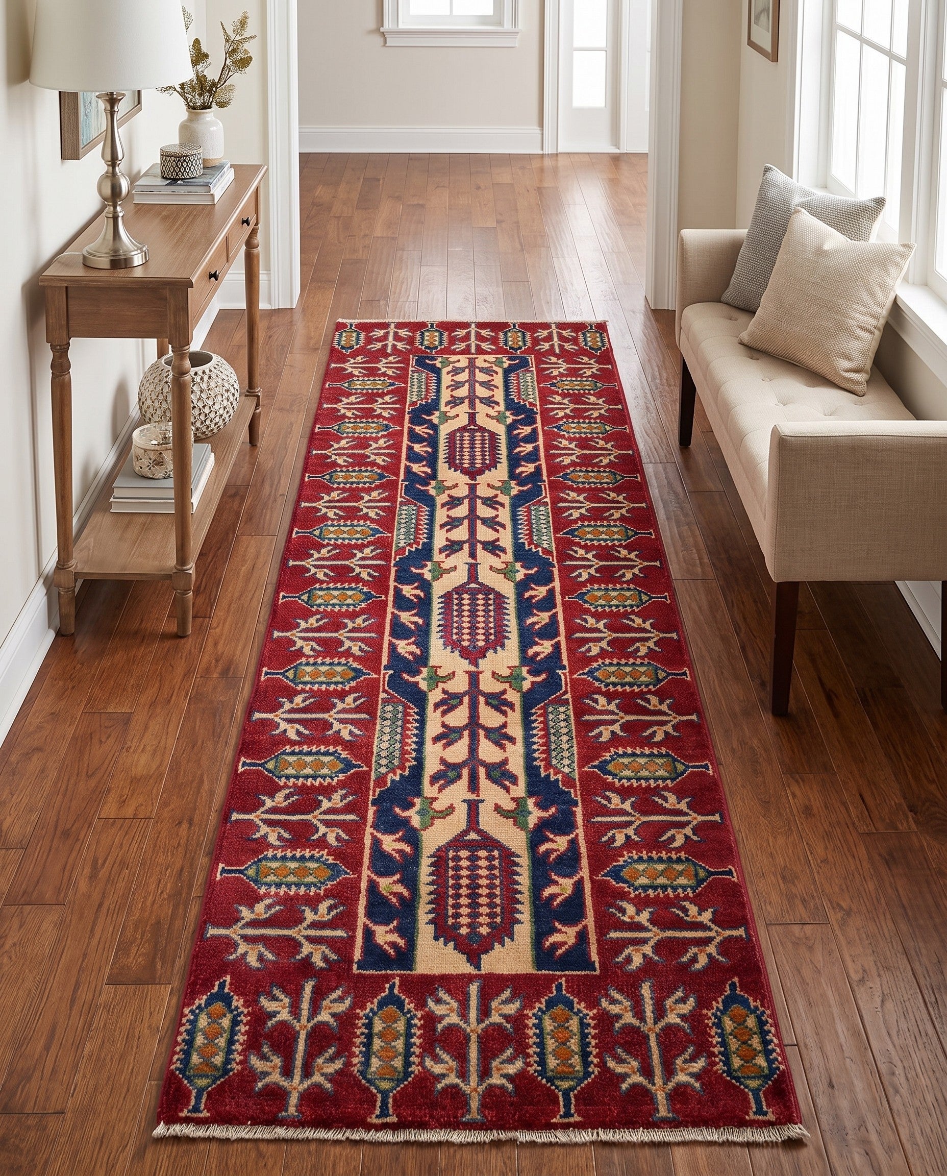 2' 1 x 6' 2 Hand Knotted Kazak Runner Rug
