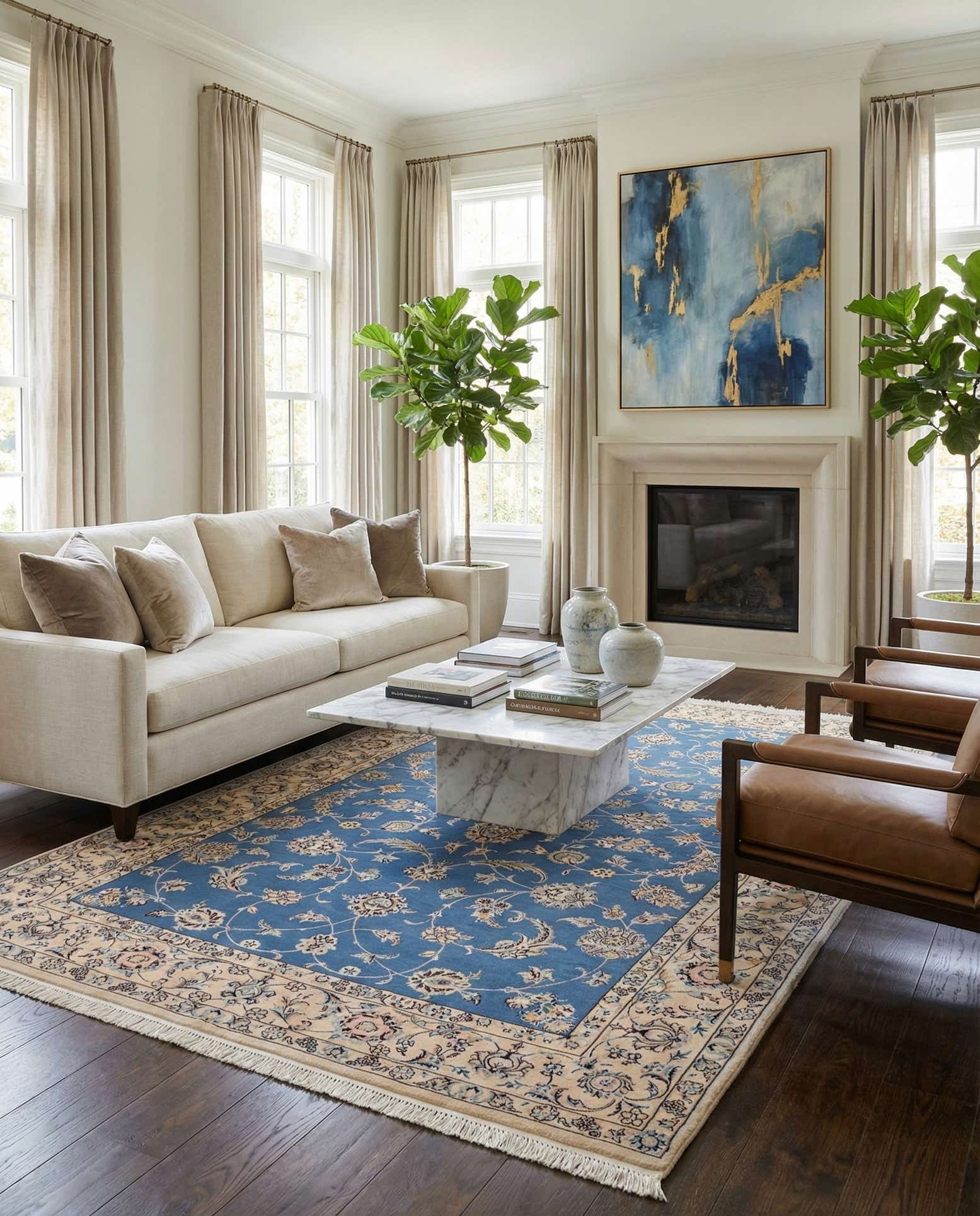 4' 5 x 6' 11 Nain Rug