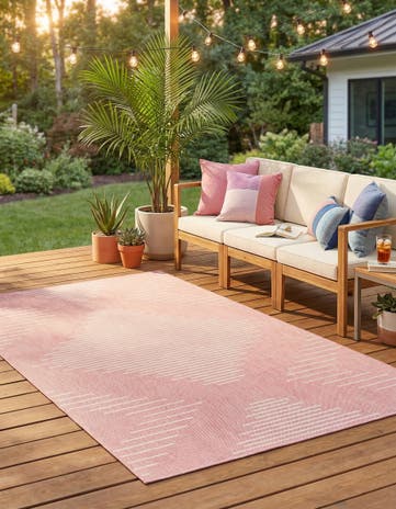 6' x 9' Easy-Clean Modern Indoor / Outdoor Rug