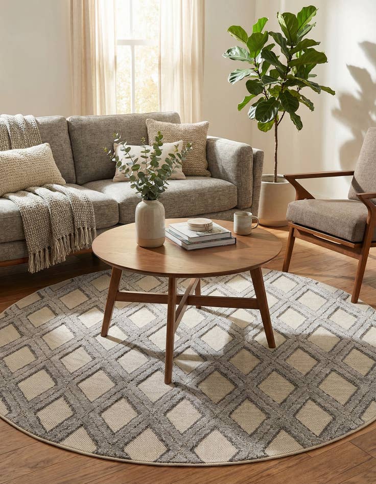 Detail image of 5' 3 x 5' 3 Arlo Round Rug