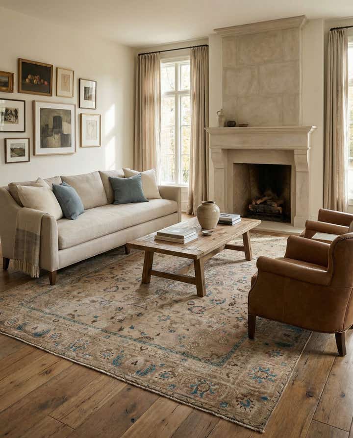 9' 1 x 12' 3 Hand Knotted Ultra Vintage Persian Wool Rug