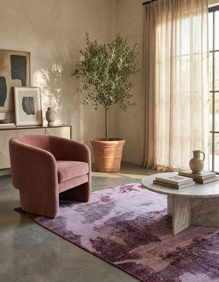 Detail image of 3' 6 x 6'  Hand Knotted Ultra Vintage Persian Wool Rug