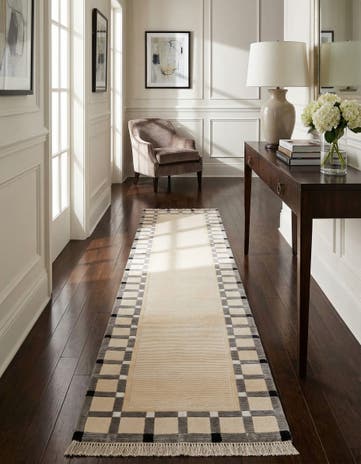 2' 7 x 12' 11 Hand Knotted Darya Wool Runner Rug