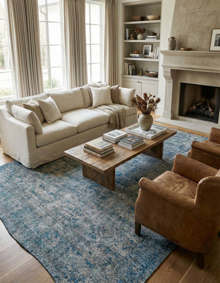 Detail image of 9' 2 x 11' 9  Hand Knotted Ultra Vintage Persian Wool Rug