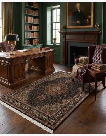 3' 5 x 5' 3 Tabriz Mahi Rug