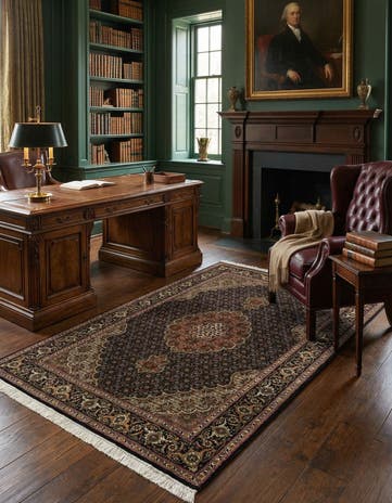 3' 5 x 5' 3 Tabriz Mahi Rug