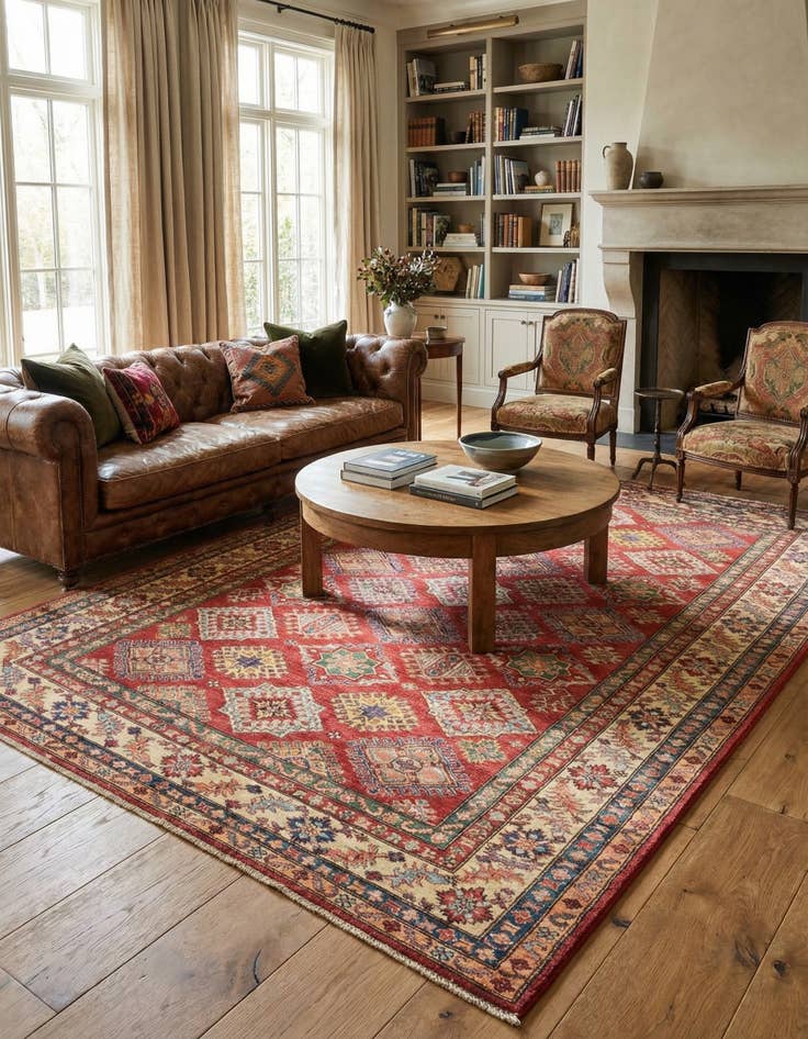 Detail image of 5' 11 x 7' 10  Hand Knotted Kazak Oriental Rug