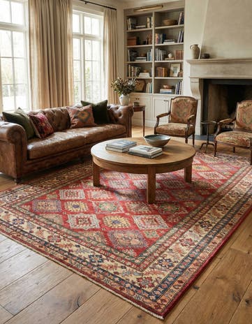 5' 11 x 7' 10 Hand Knotted Kazak Oriental Rug