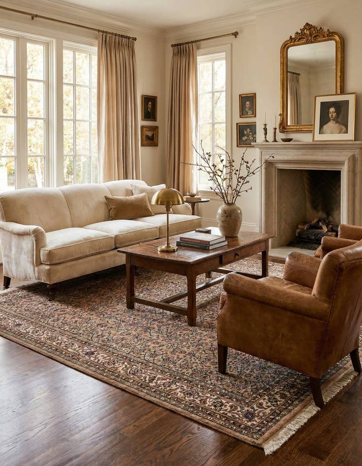 Detail image of 4' 11 x 10' 6 Feraghan Rug