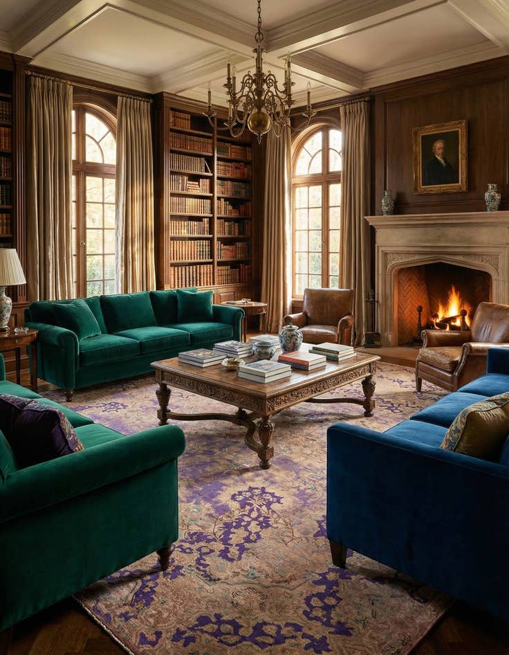 Detail image of 9' 5 x 12' 10 Vintage Royal Wool Rug