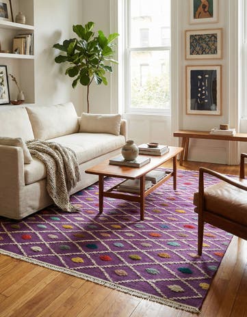 4' x 6' 5 Hand Knotted Darya Wool Rug