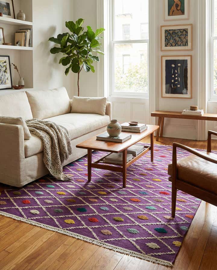 4' x 6' 5 Hand Knotted Darya Wool Rug