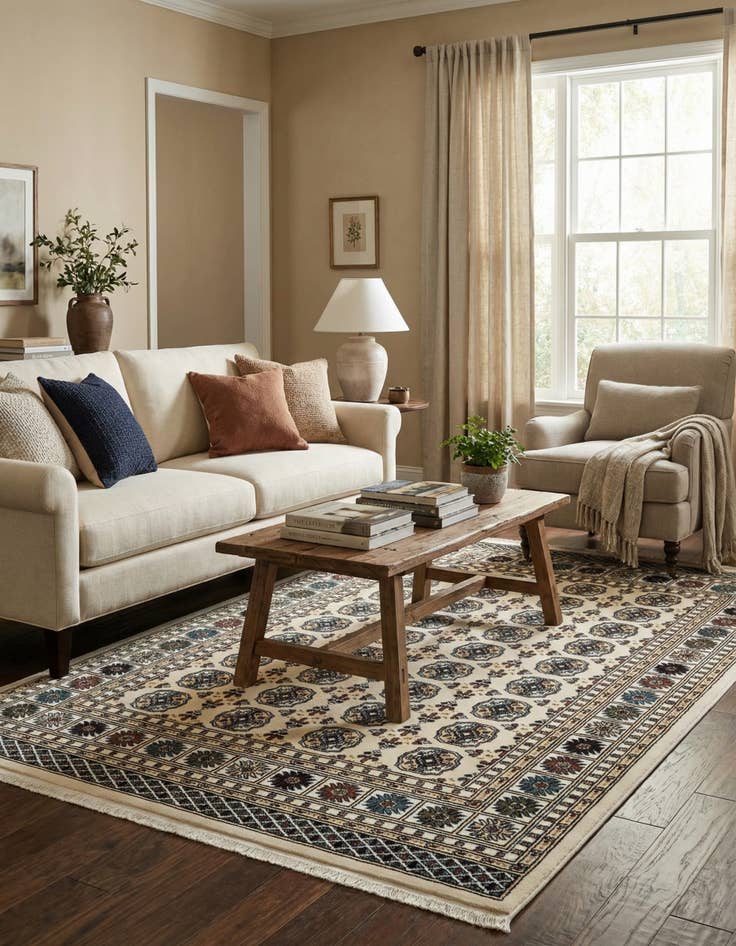 Detail image of 4' x 6' Nain Design Rug