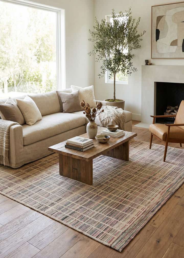 6' 6 x 9' 2 Hand Knotted Moroccan Wool Rug