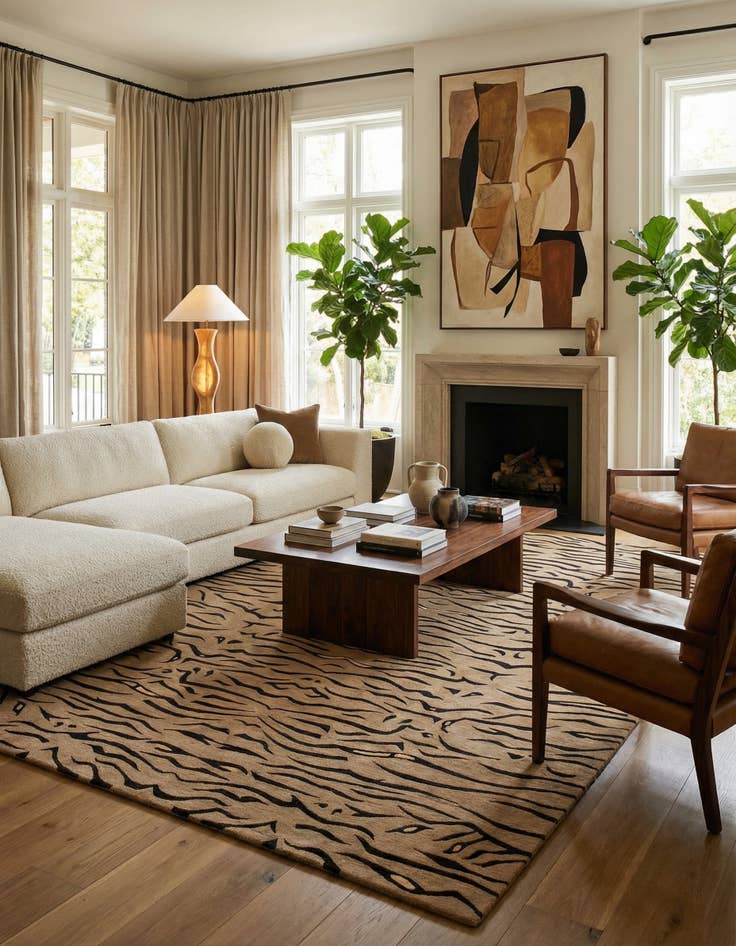 Detail image of 8' 2 x 9' 10  Hand Knotted Modern Roots Rug