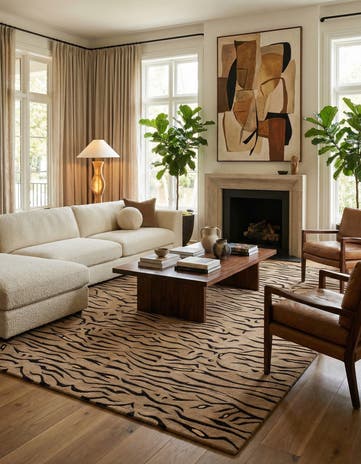 8' 2 x 9' 10 Hand Knotted Modern Roots Rug