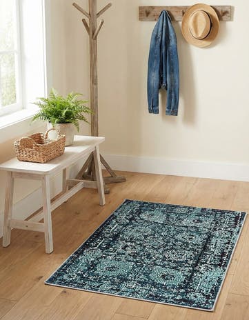 2' 2 x 3' Washable Fleur Rug