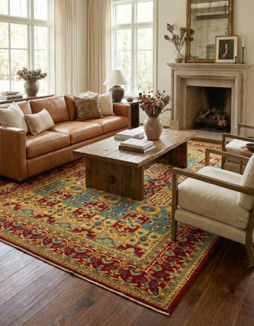 6' 7 x 10' Hand Knotted Kazak Rug