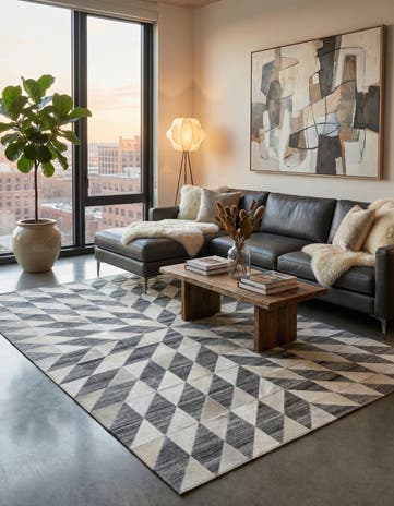 5' x 7' 10 Cowhide Rug
