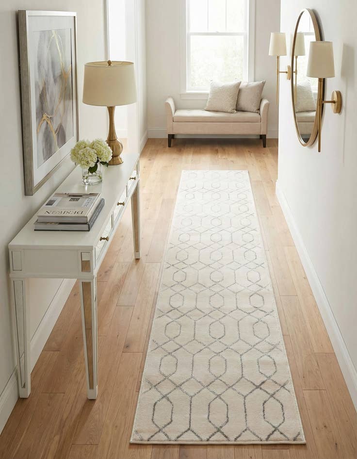 Detail image of 2' x 10'  Marilyn Monroe™ Glam Trellis Runner Rug