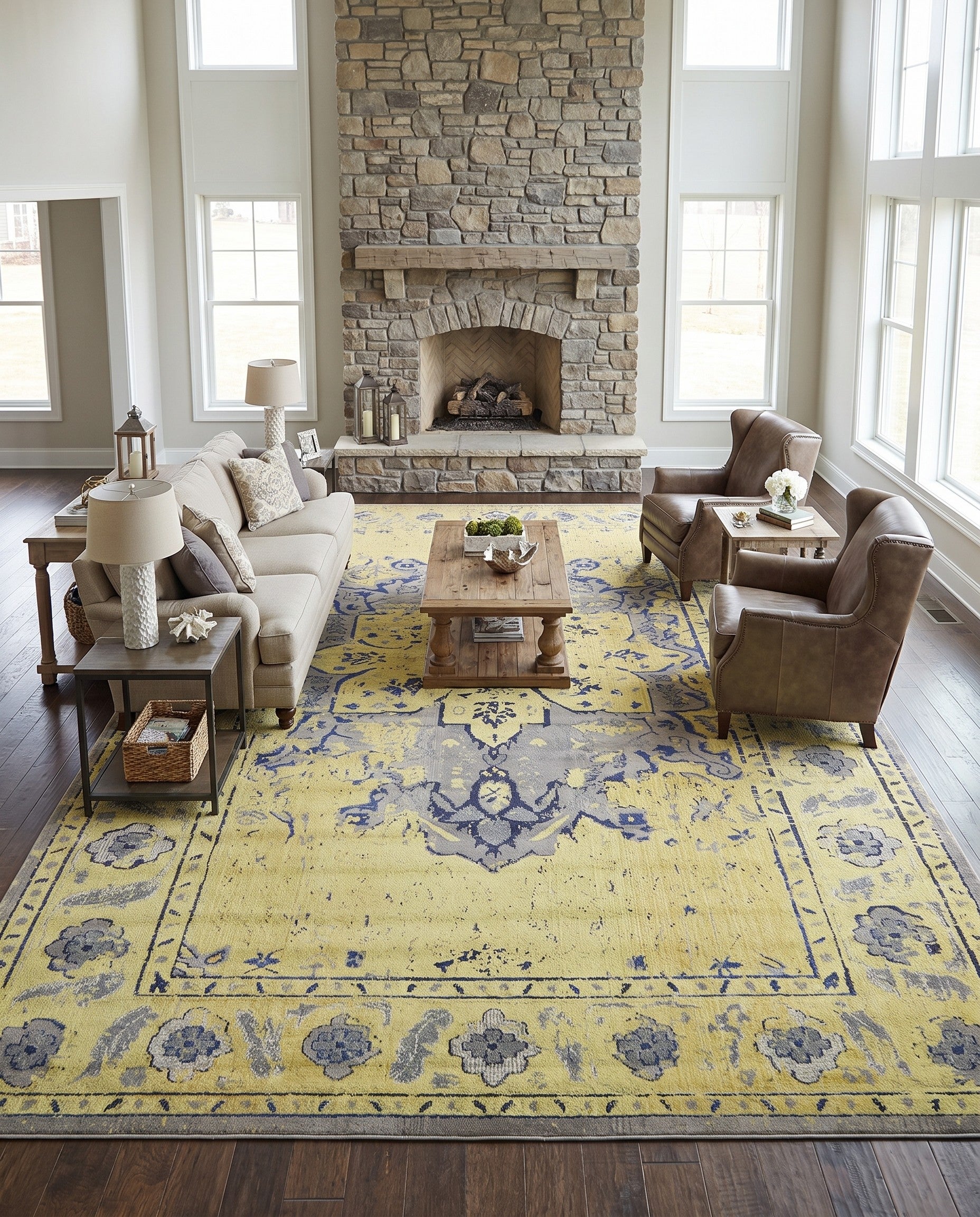 10' 6 x 16' 5 Washable Fleur Rug