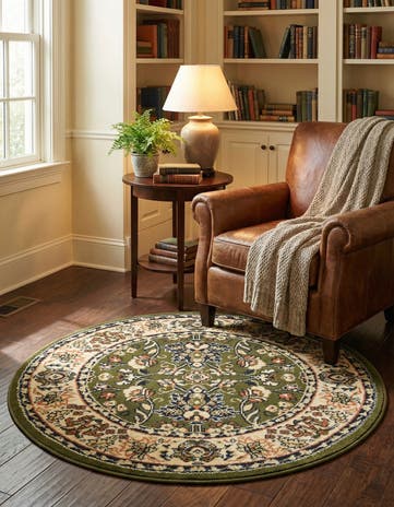 Green Yasmin Round Rug