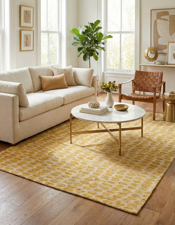 Detail image of 6' x 9'  Hand Knotted Darya Wool Rug