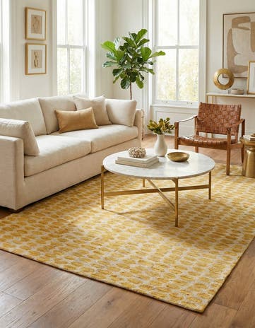 6' x 9' Hand Knotted Darya Wool Rug