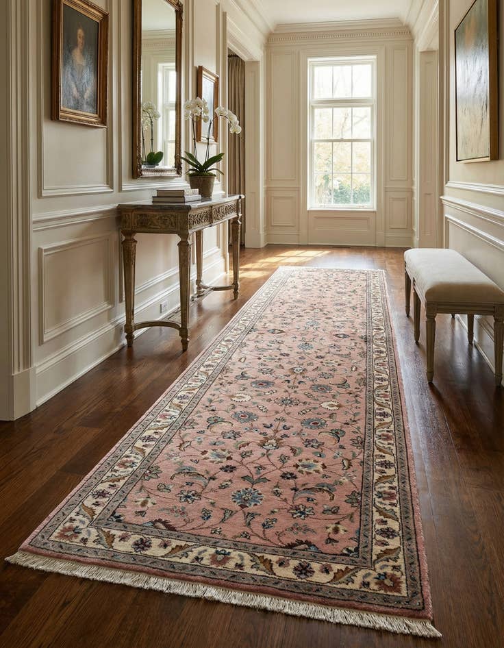 Detail image of 2' 6 x 9' 8 Tabriz Wool Runner Rug