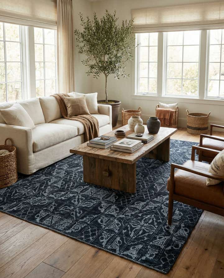 6' x 9' Hand Knotted Moroccan Rug