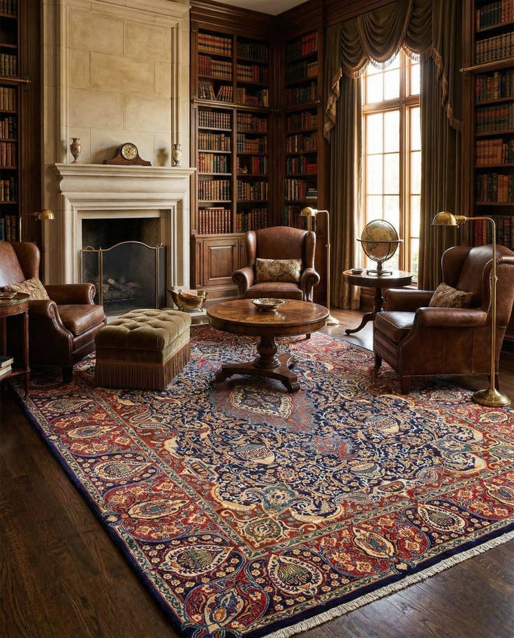 Detail image of 9' 8 x 12' 10 Kashmar Wool Rug