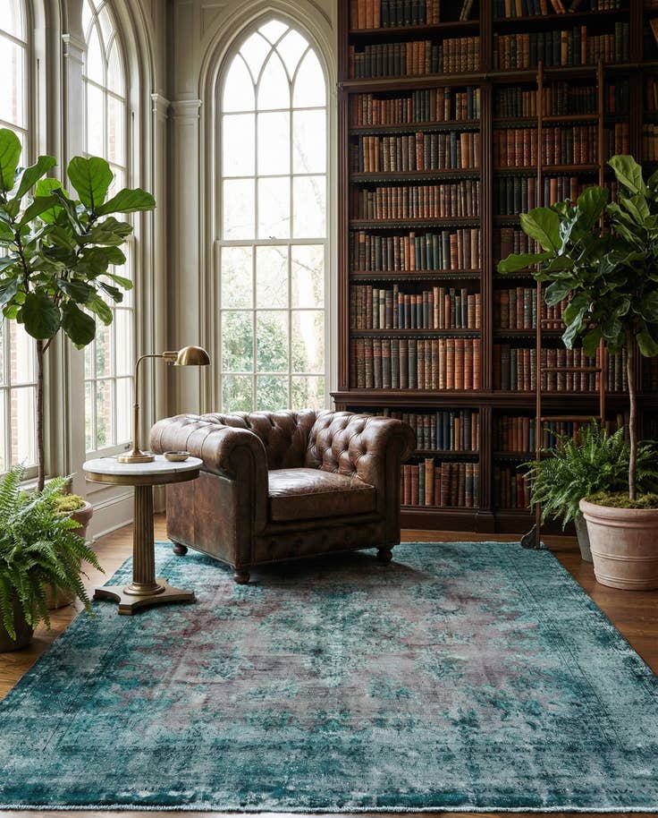 Detail image of 9' 7 x 12' 9 Vintage Royal Wool Rug