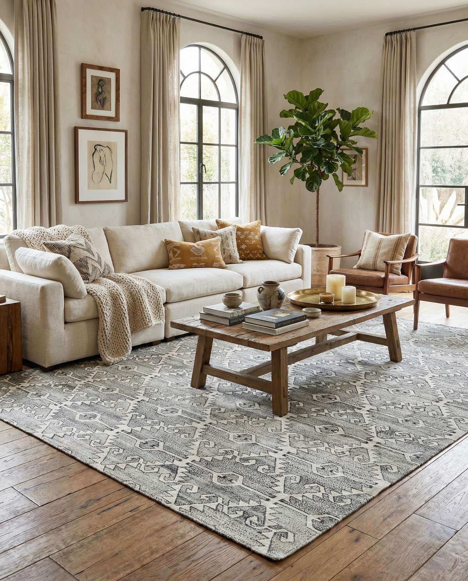 8' 4 x 10' 9 Hand Woven Darya Wool Rug