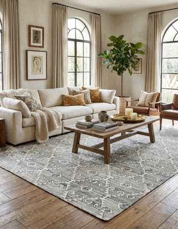 8' 4 x 10' 9 Hand Woven Darya Wool Rug
