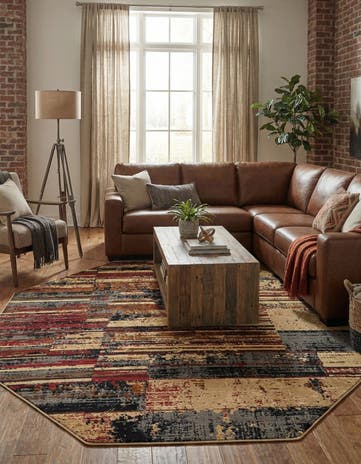 Saturn Octagon Rug