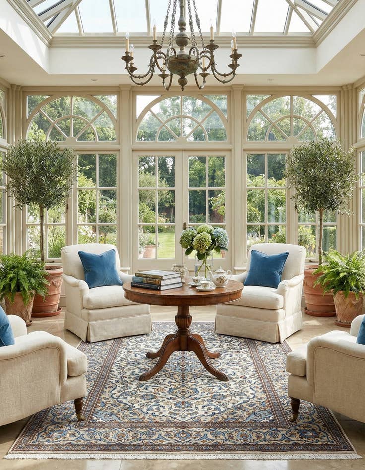 Detail image of 6' 4 x 10' 4 Kashan Wool Rug