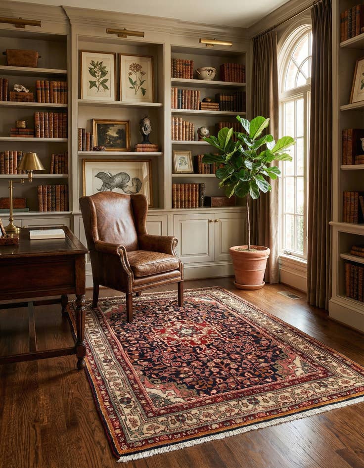 Detail image of  3' 8 x 5' 7 Sarouk Wool Rug