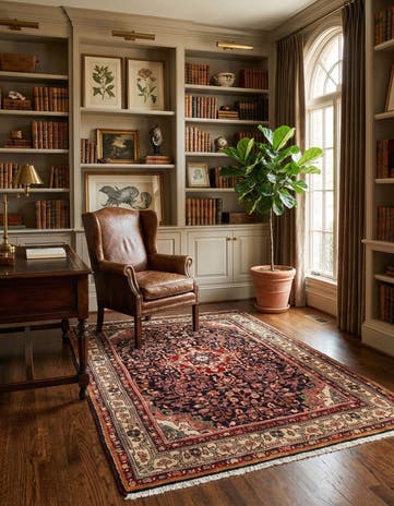 3' 8 x 5' 7 Sarouk Wool Rug