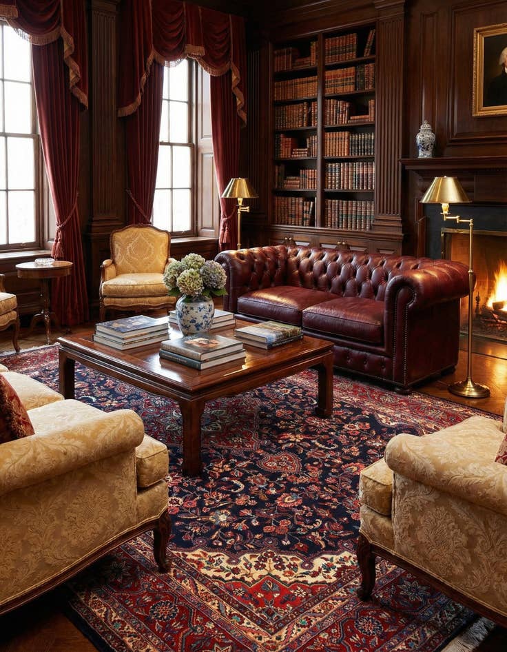 Detail image of  7' 2 x 10' 2 Sarouk Wool Rug