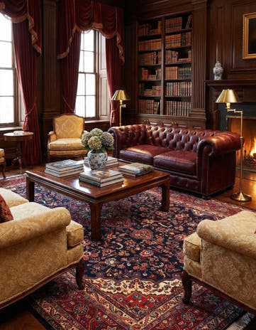 7' 2 x 10' 2 Sarouk Wool Rug