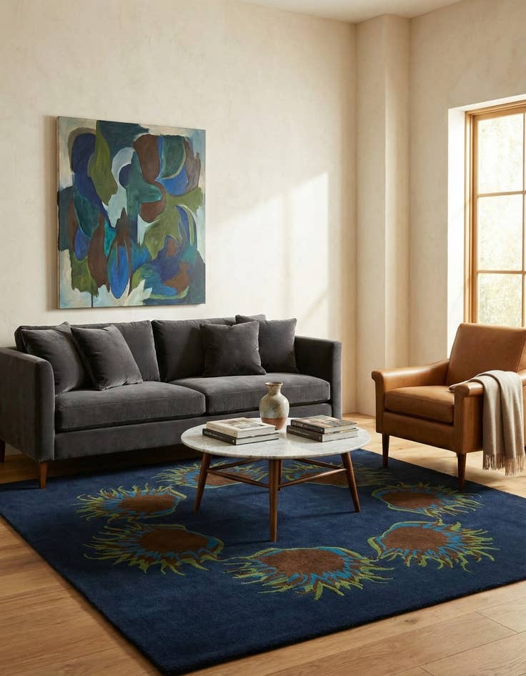 Detail image of 7' 6 x 7' 7 Luna Square Rug