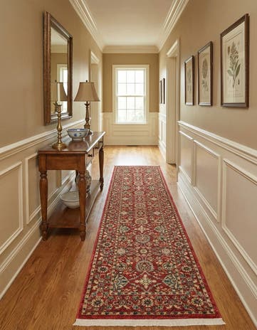 Red Kensington Runner Rug