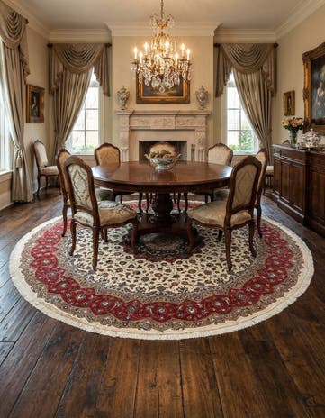 9' 10 x 9' 10 Tabriz Round Rug